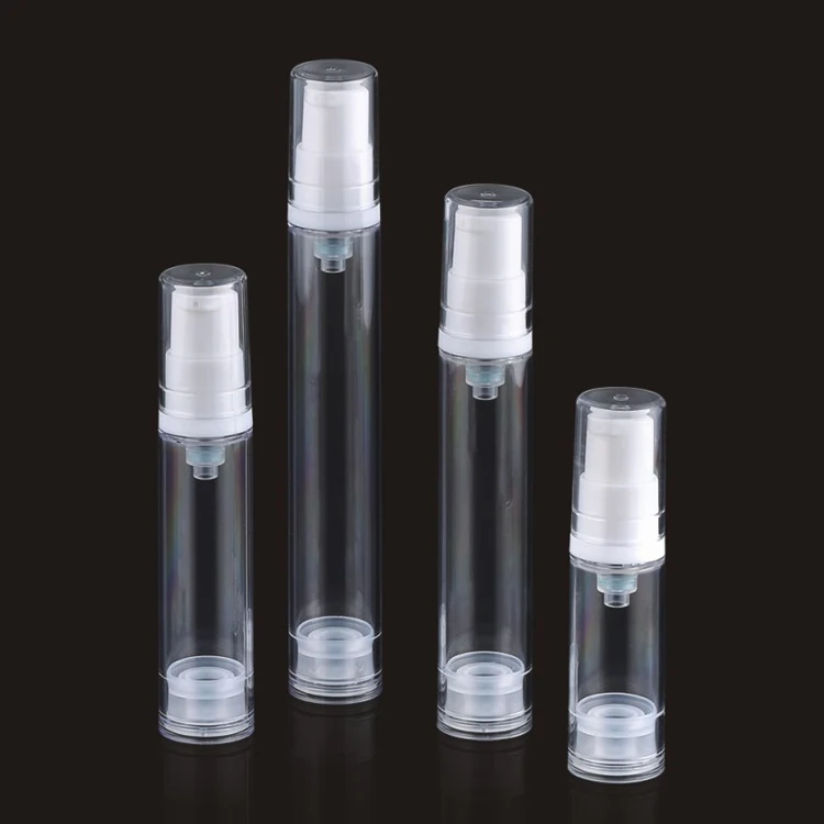 Travel storage make up cosmetic empty  airless pump lotion bottle 5ml 10ml 12ml