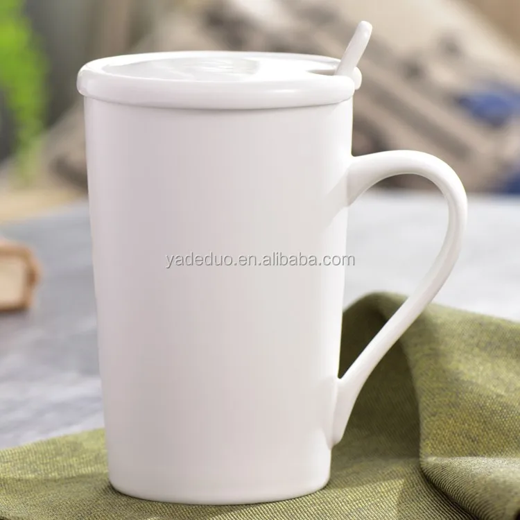 Porcelain 12oz coffee mugs with handle ceramic black line tea cups adding your design for hotel