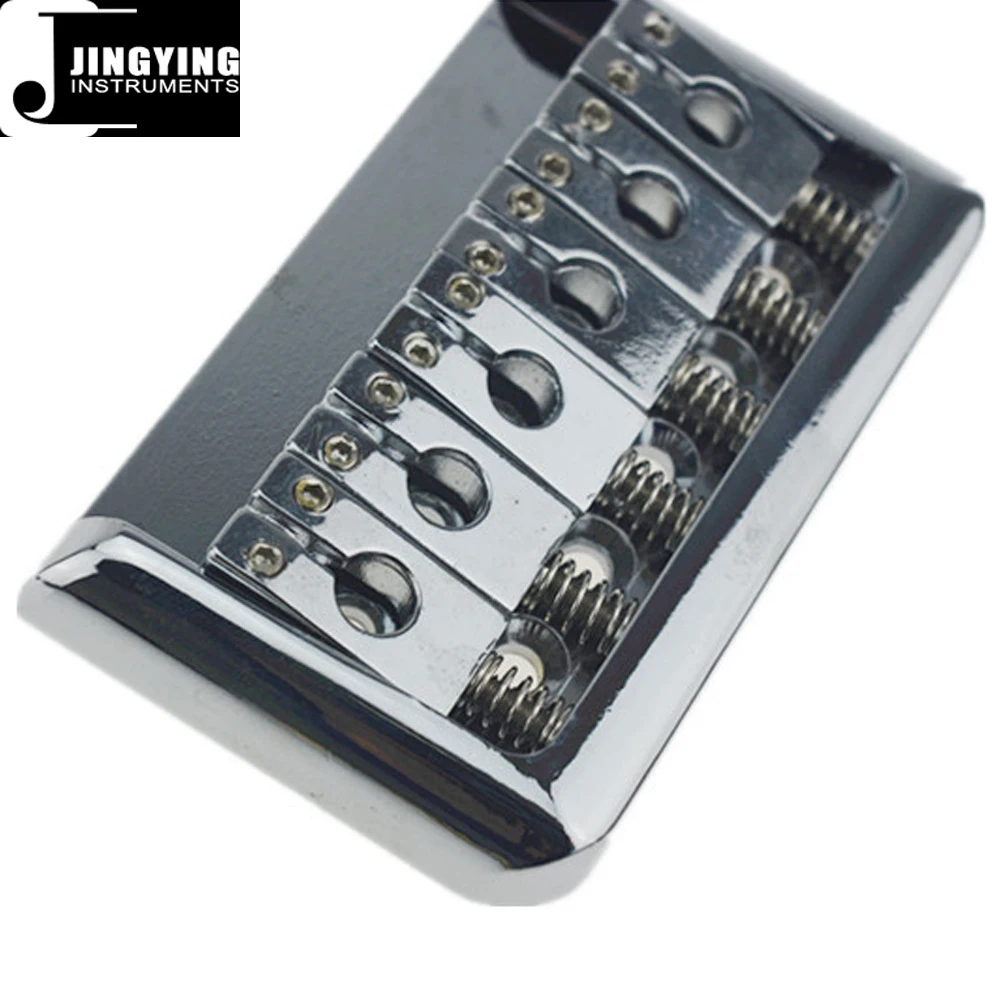 143G Weight 6 Strings Silver Color Zinc Alloy+Iron Material Fixed Electric Guitar Bridge&Tailpieces