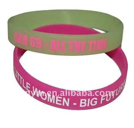 Color silicone wristband rubber band bracelet