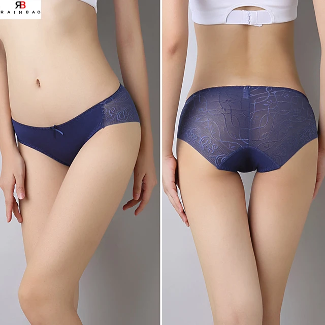 Plus Size Lady Black Lace Sexy Panties Women Underwear Boxer