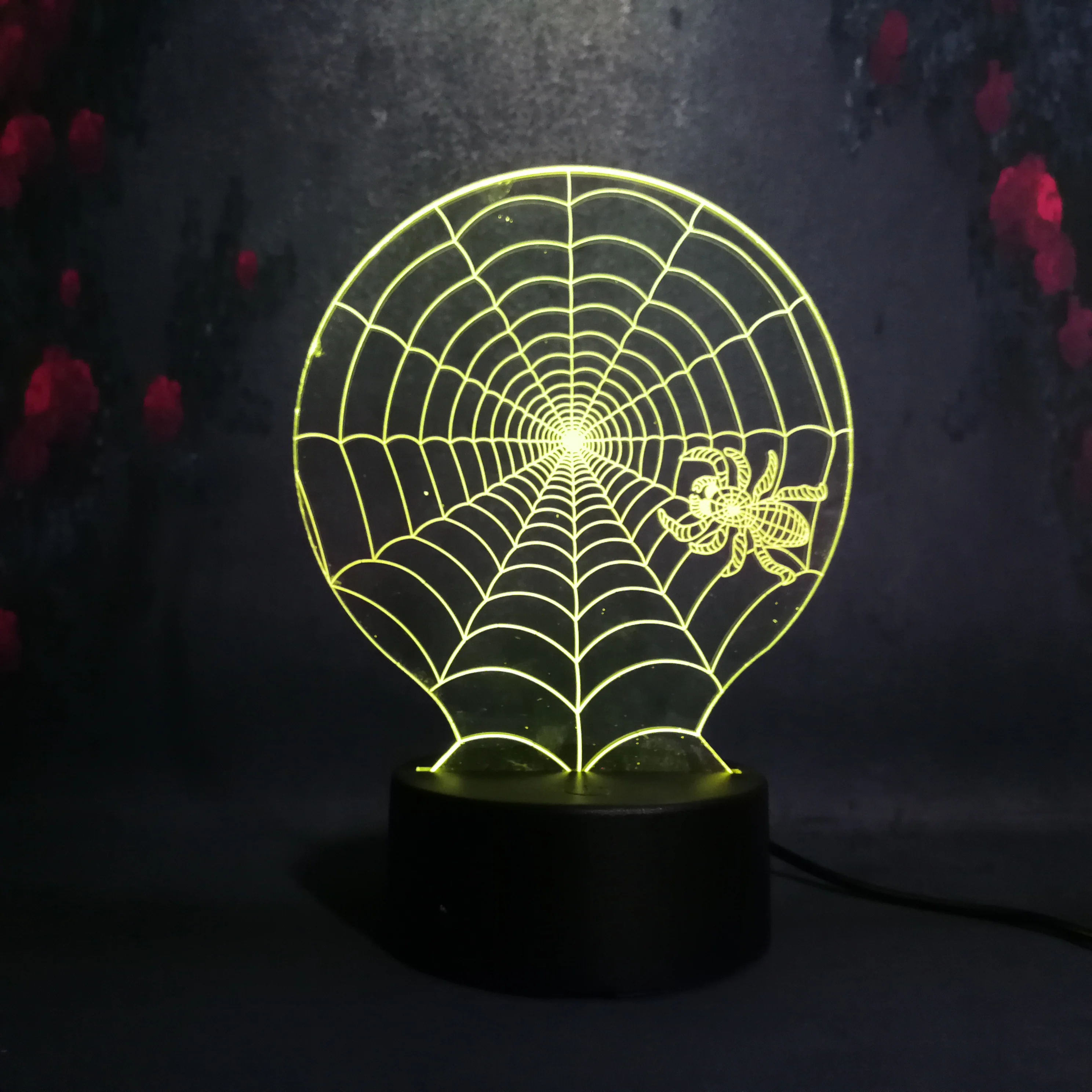 Friendly Animal Orangutan Gorilla Chimpanzee 3D USB LED Lamp dimming 7 Colors Changing Mood Illusion Table Night Light Decor