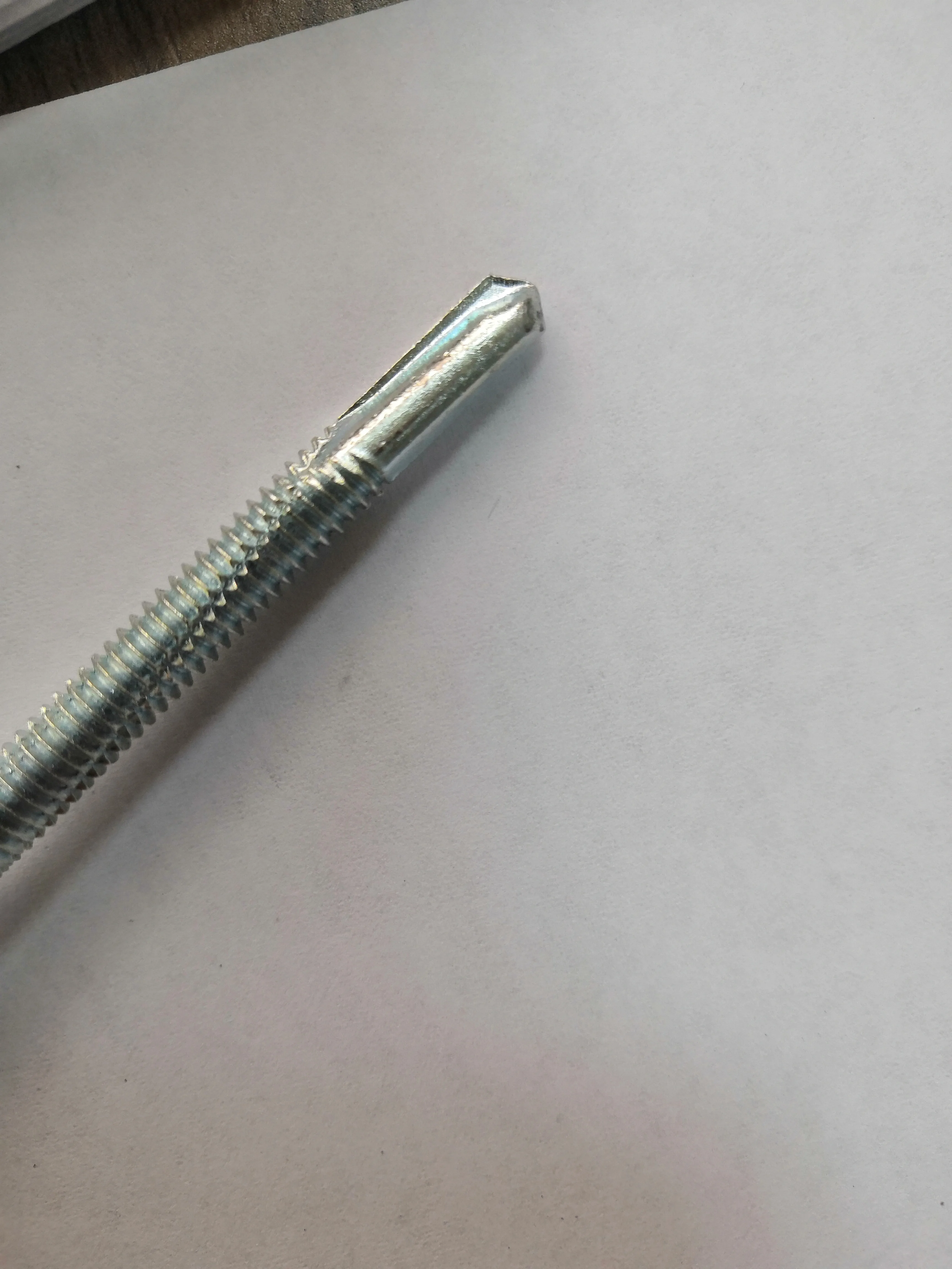 Double thread hex washer head self-drilling screw with EPDM washer, white zinc 6.3/5.5 factory price