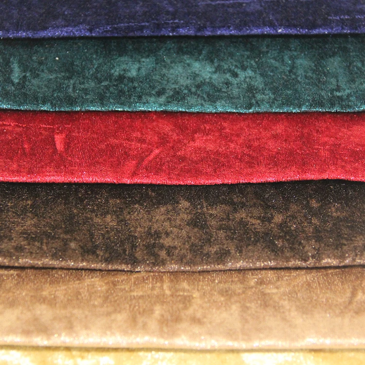 280cm Width Ice Crushed velvet for curtain cushion 7 set sofa & bed upholstery