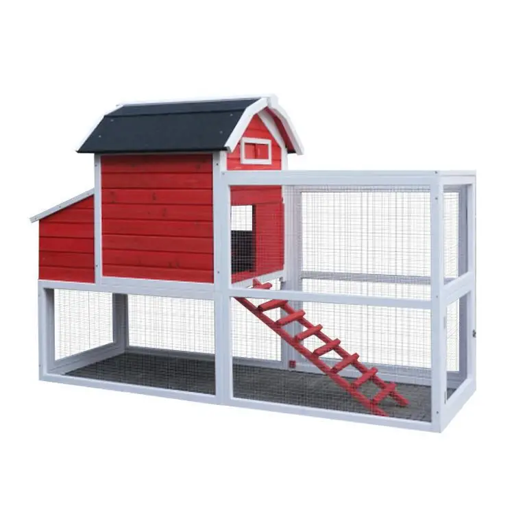 coupe hen house pet cages fencing large run China supplier Hot sell Wooden chicken coop With galvanized wire mesh run