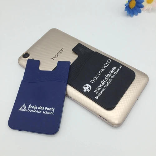 New Mobile Phone Credit Card Holder 3M Sticker Silicone Smart Wallet Cell holders s