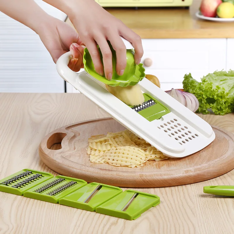 Best Selling plastic   5 in 1 kitchen  vegetable  grater with  fruit peeler