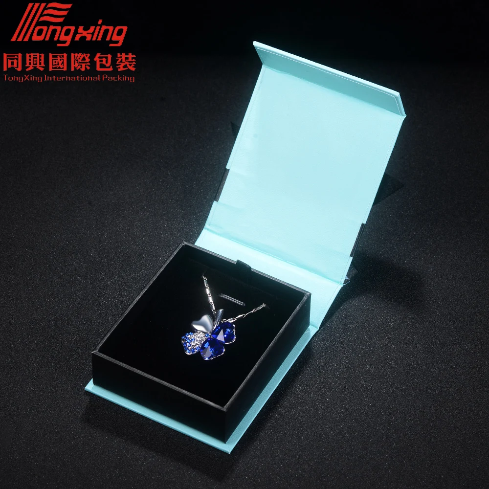 Custom Logo Cardboard Jewelry Gift Bag Necklace Drawing Box Package Slide Drawer Paper Box with green Foam for Jewelry Packaging