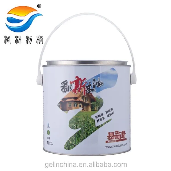 
2.5L Round Tinplate Galvanizing Pail 