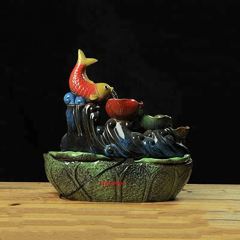 Handmade ceramic water fountains indoor