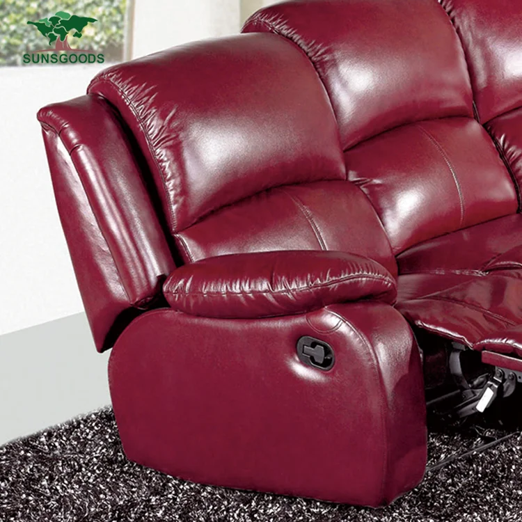 High quality living room sofa chair, luxury leather cinema chair