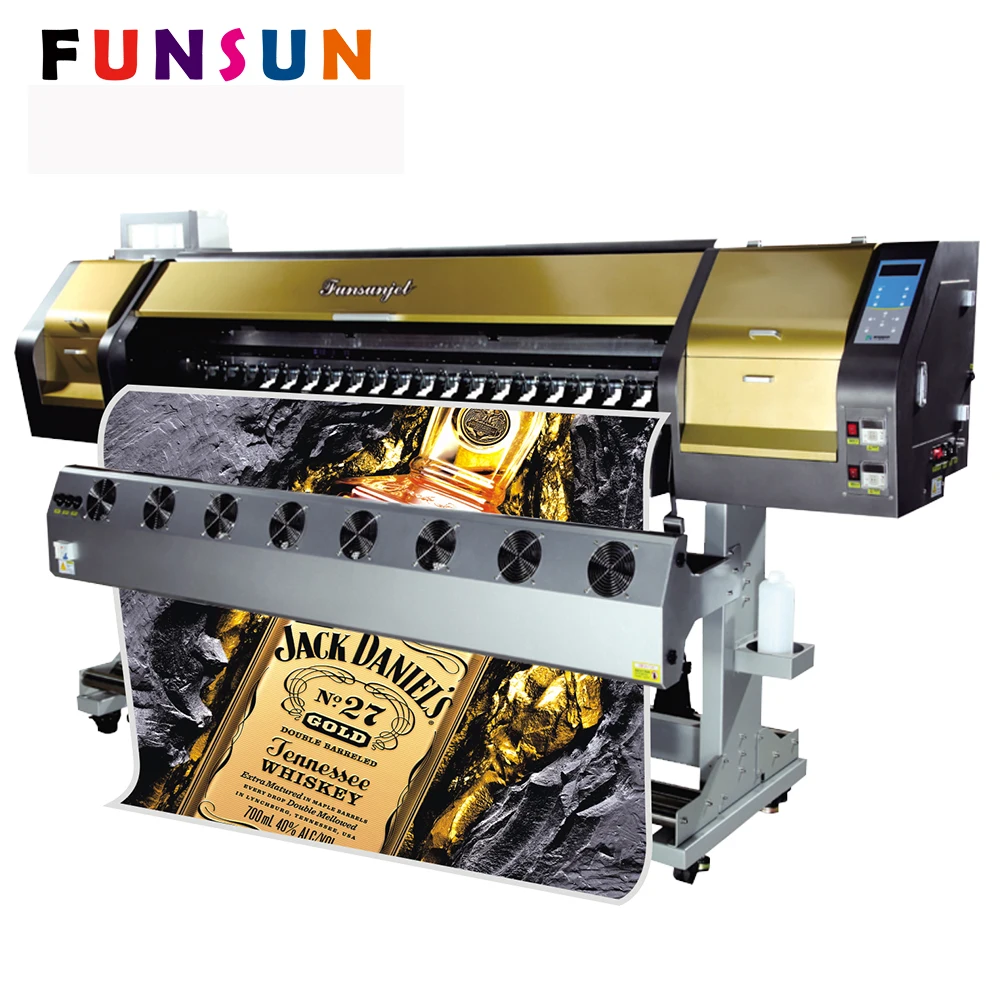 Funsunjet 1,8 м Eco-Solvent плоттер резак баннер Flex машина