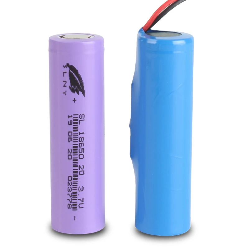 NMC 18650 battery 3.7V 2000mah lithium battery cell rechargeable led light battery