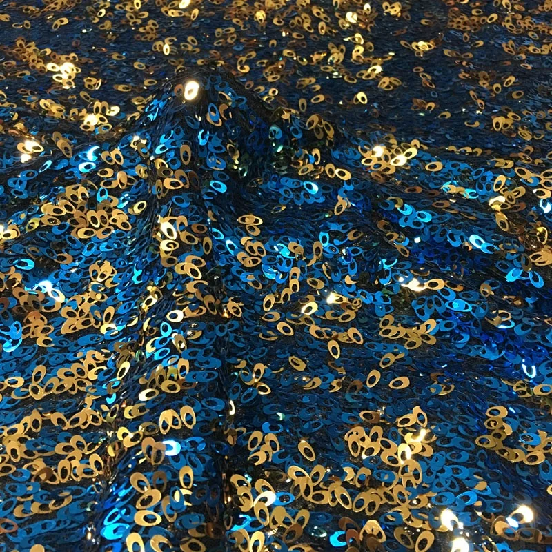 luxury all over bright shining sequin lace fabric 9mm sequins embroidery design shiny lace for party dress or clothing