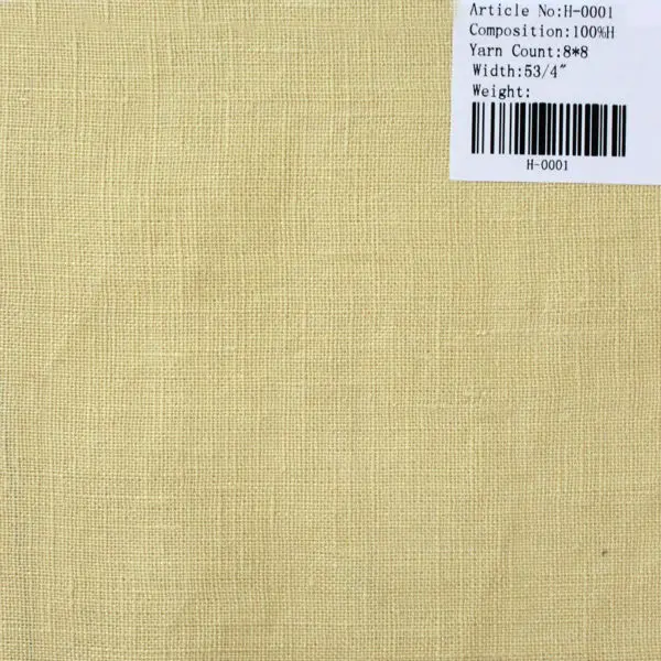 8*8 piece dye pure hemp fabric