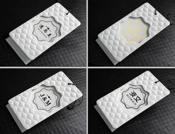 china recycled paper underwear brand hang tag and label for clothing
