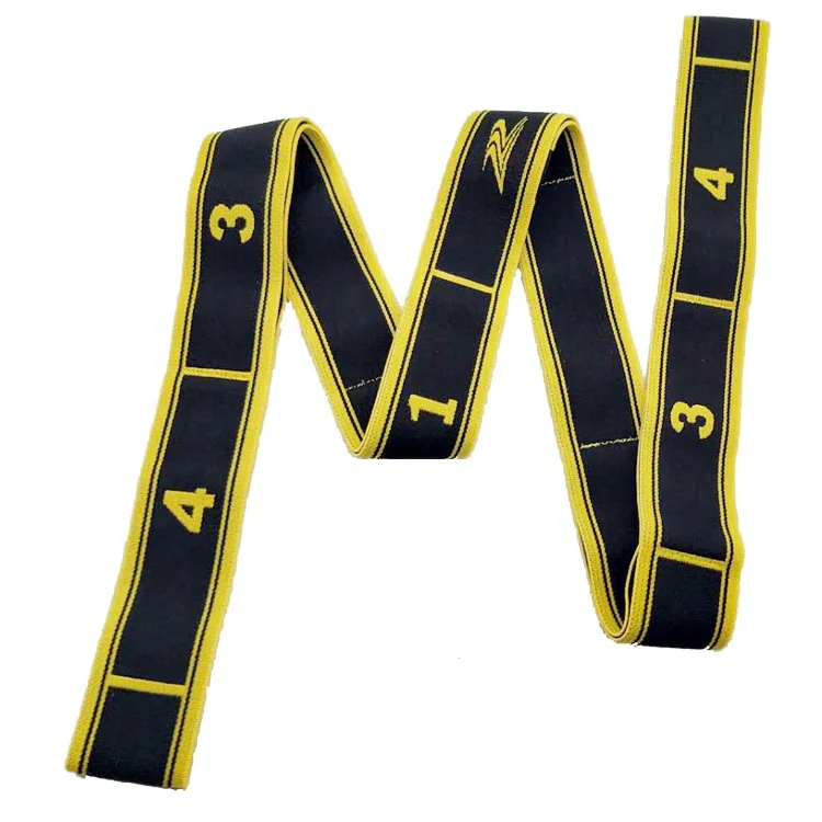 Эластичная лента для фитнеса с принтом цифр, прочный эластичный ремень для занятий в тренажерном зале и йогой для танцев и упражнений