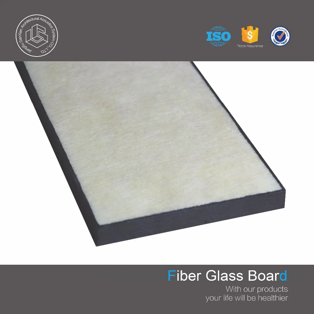 
2x4 acoustic black fiberglass ceiling tiles cheap ceiling panel 