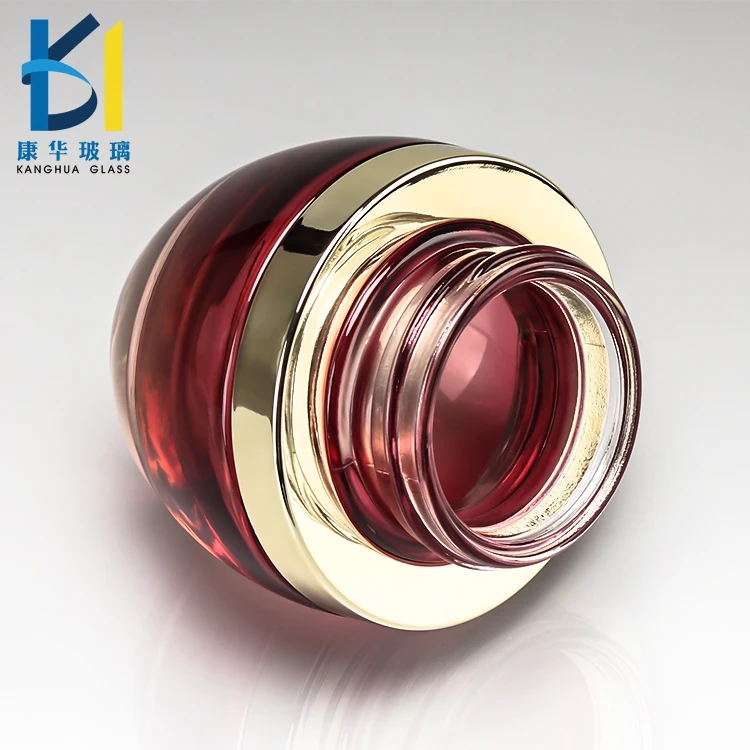 Luxury Cosmetic Packaging 30ml Glass Jar Gradient Color Glass Eye Cream Jar 20ml 50ml