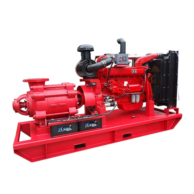 Farm Irrigation Centrifugal Horizontal Multistage Water Diesel Engine Driven Pump