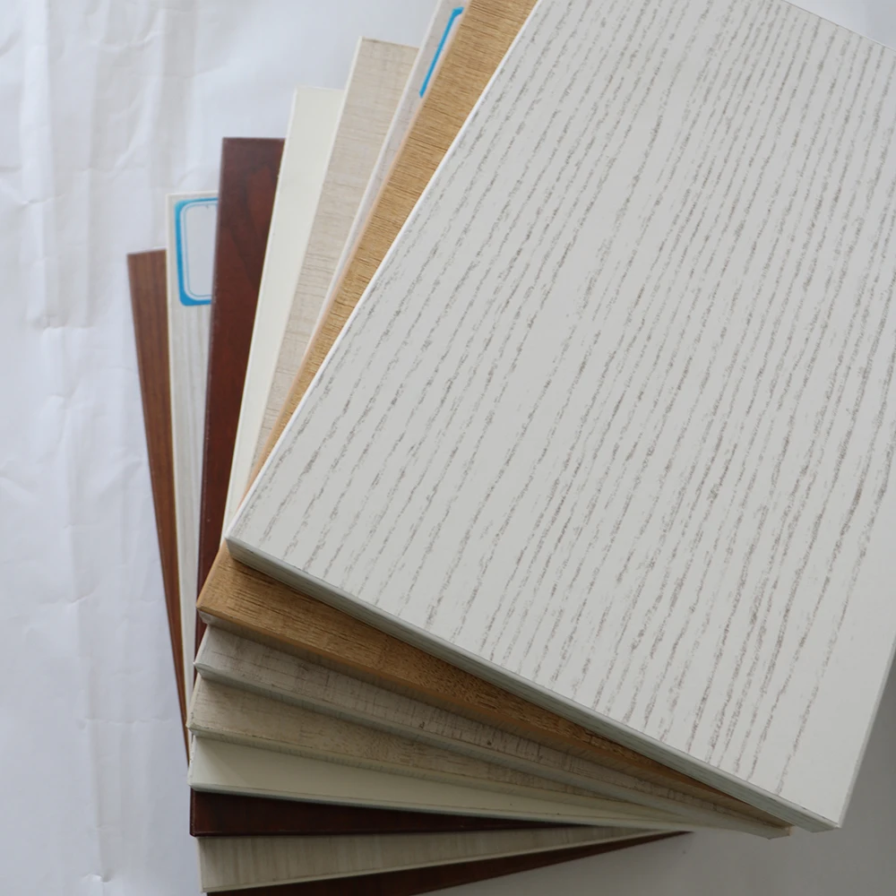18mm E1 Glue Off White Laminated MDF Board For Cabinets
