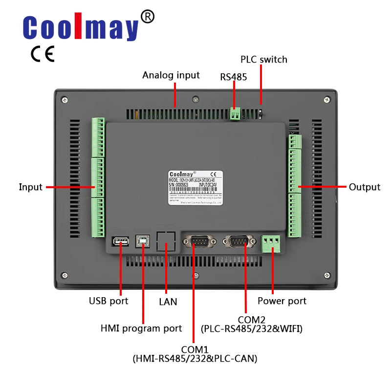 Coolmay 24V DC plc control servo motor