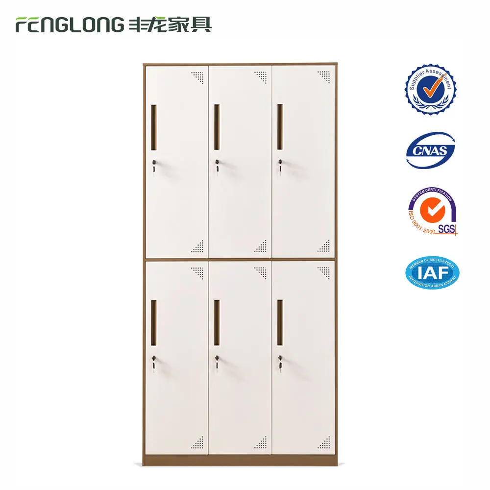 
used double tiers 6 door steel almirah, Dressing Locker,steel locker 
