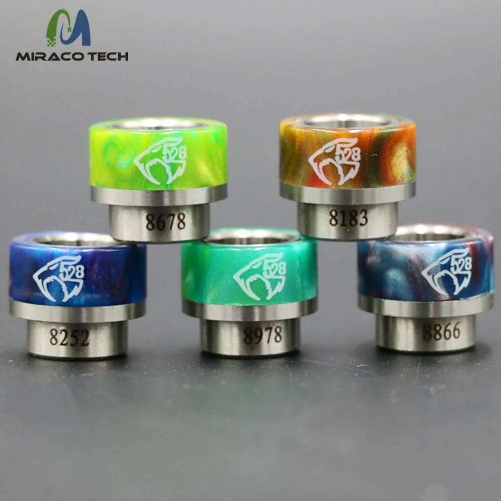
Foggyman Epoxy Resin 810 Drip Tip E cigarette 810 Vape Mouthpiece for Kennedy Goon 528 RDA Atomizer 