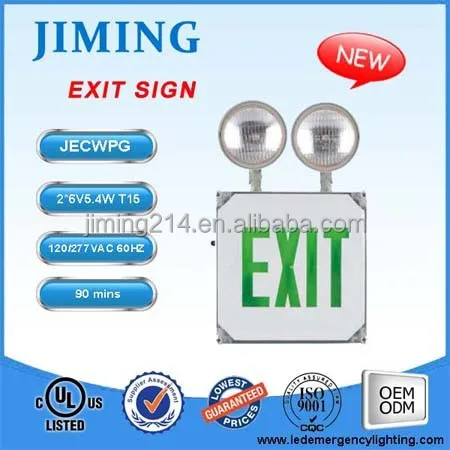 JIMIING UL&cUL Listed Emergency Lamp Exit Sign JECWPG battery operated emergency exit lights