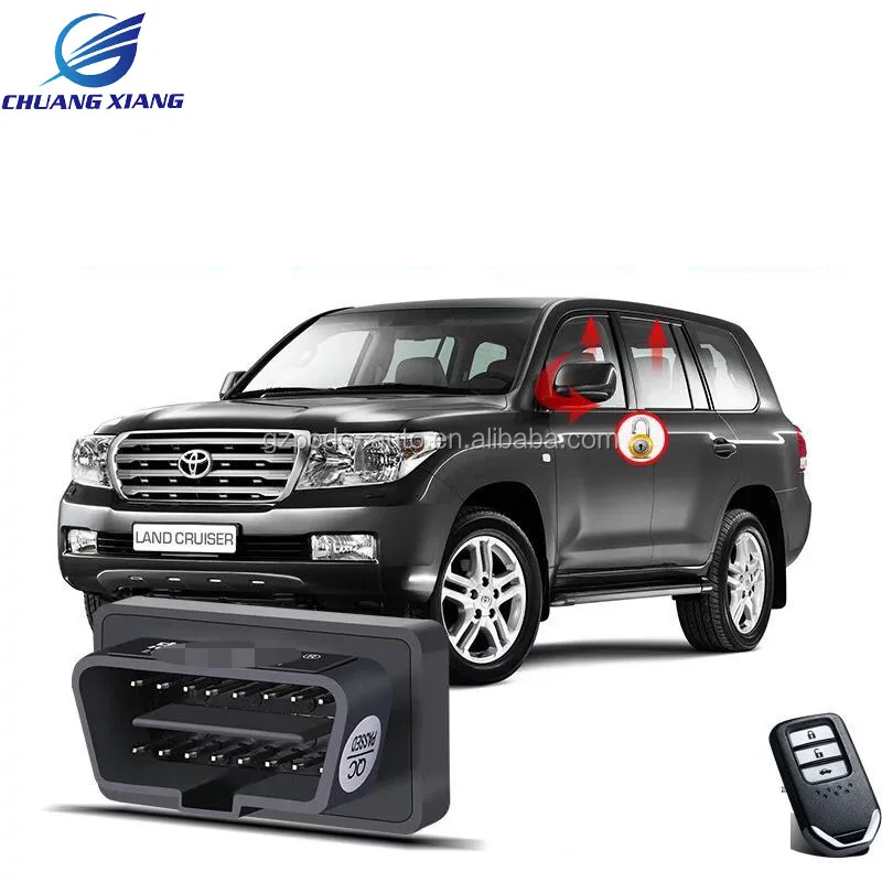 window closer+ mirror auto fold+ speed lock OBD Window Coloser For Toyota Land Cruiser 200 LC200 FJ200 Accessories