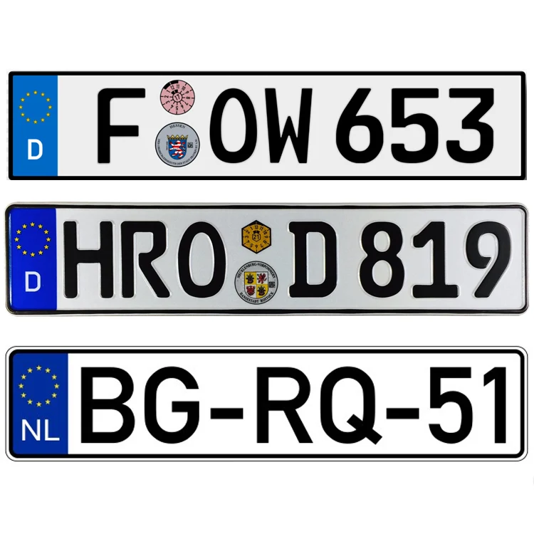 OEM factory cheap price car license number plate with promotion