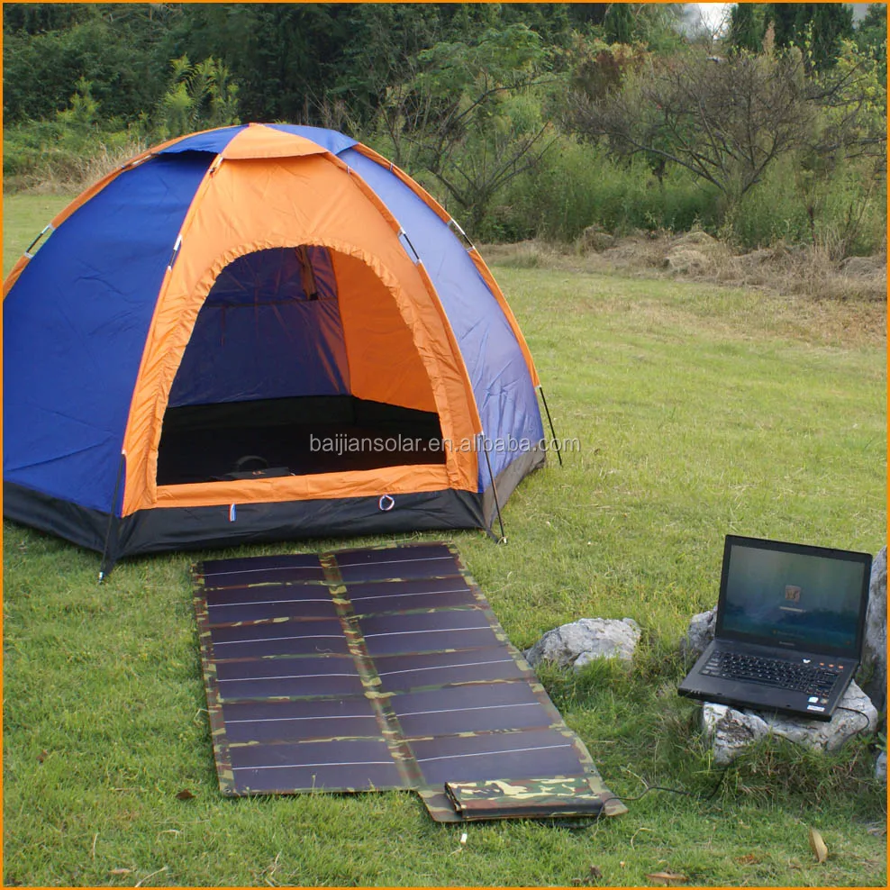 18V Flexible Fold solar panel charger with lightweight for power banks