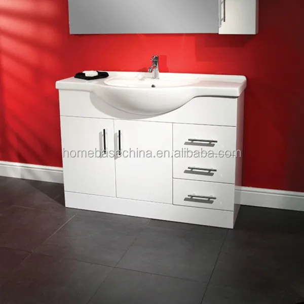 Bathroom ceramic wc toilet with mirror and shelf
