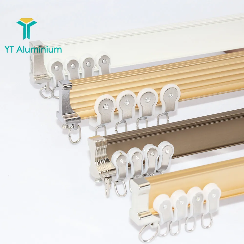 6m Aluminium Bendable Curtain Track Privacy Curtain Rail Track For Hospital Or Hotel