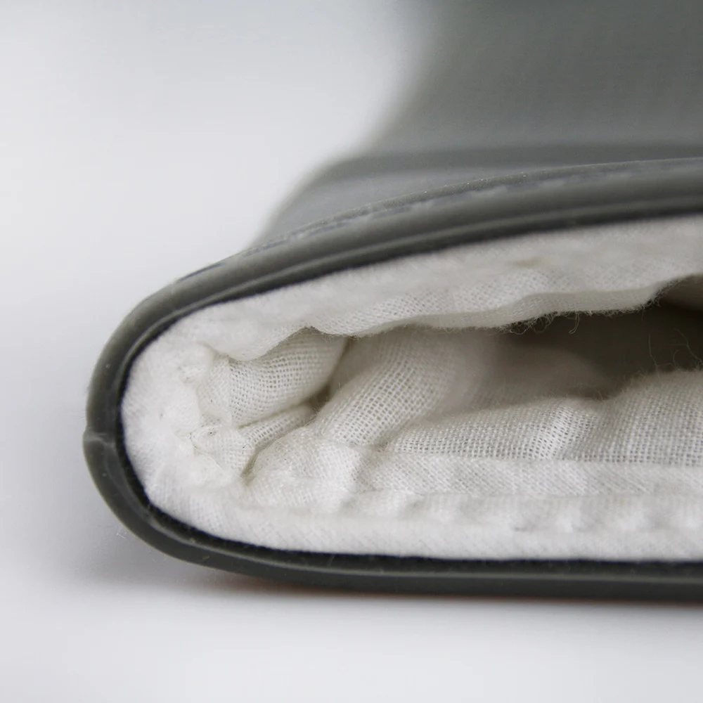 Wholesale Best Products High Quality Cotton Material Safety Glove Custom Printed Silicone Rubber Slip Heat Resistance Oven Mitt