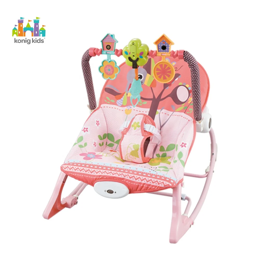 
Konig Kids Safety Rocker Chair Vibrator Musical Baby Bouncer For Infants 