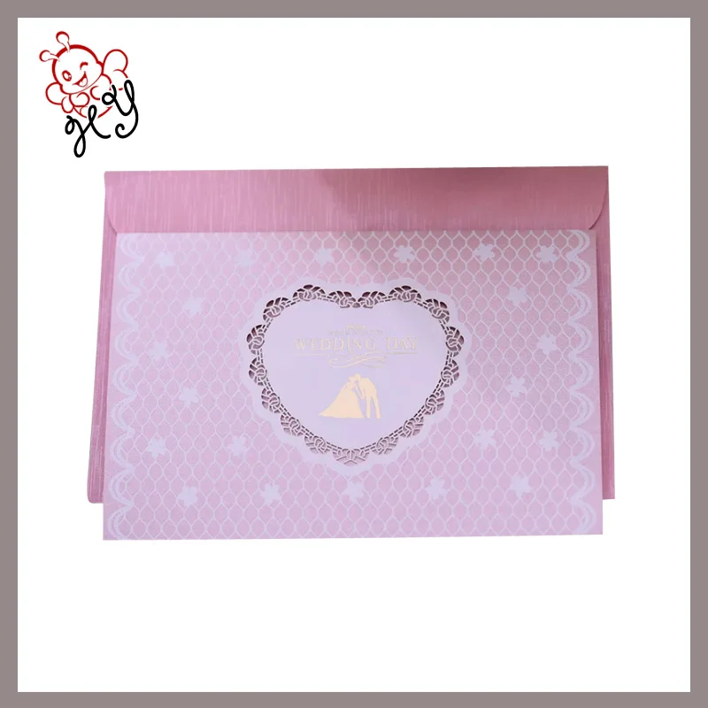 Latest designs top quality wedding invitation card