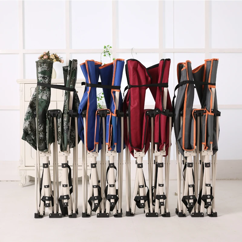 
New design outdoor portable square metal tube fabric folding tent bed camping 