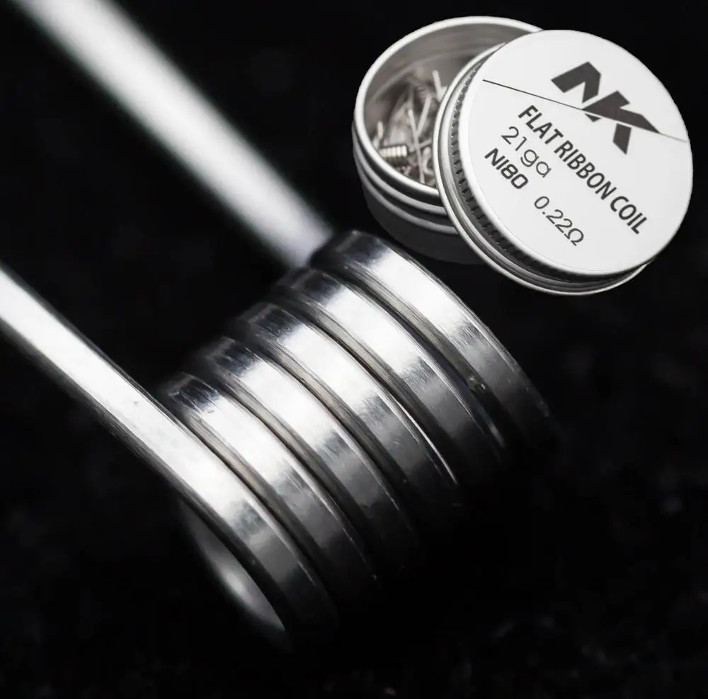
 Лидер продаж NK Ni80 flat 21G катушка clapton провода испаритель RTA RDA вейп мод  