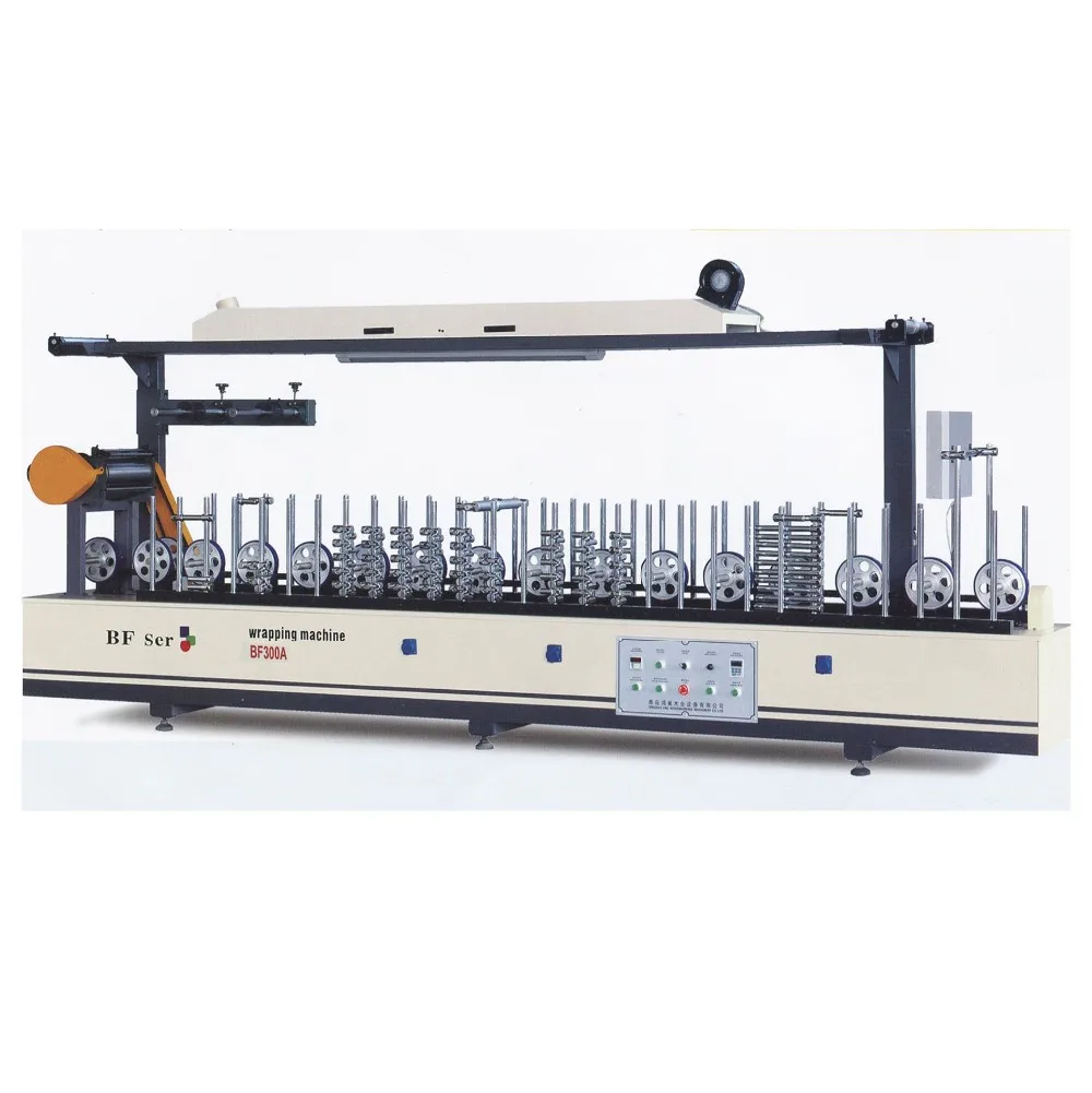 Woodworking Pvc Door Frame Wrap Decorative Paint Paper Profile Wrapping Machine