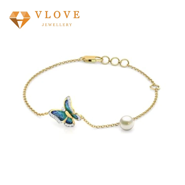 
China wholesale market 925 silver bracelet fashion jewelry and accessories soaring blue delicate butterfly bracelet 