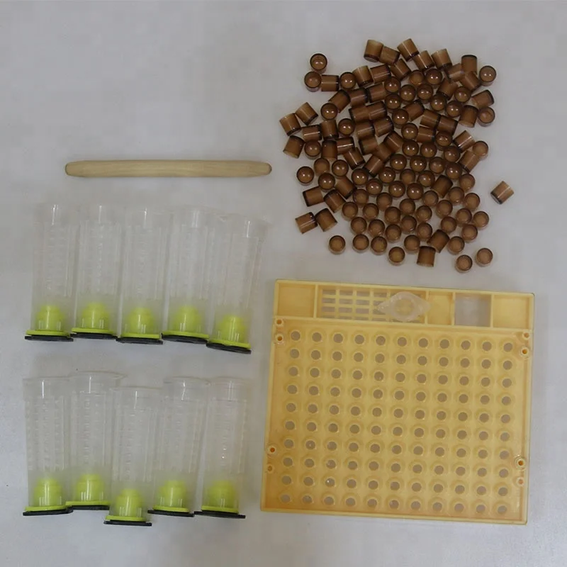 Лидер продаж, 1 шт. коробка для вывода маток, 110 шт. чашек для ячеек и 10 шт. роликовых клетки, наборы для вывода меда и пчелы