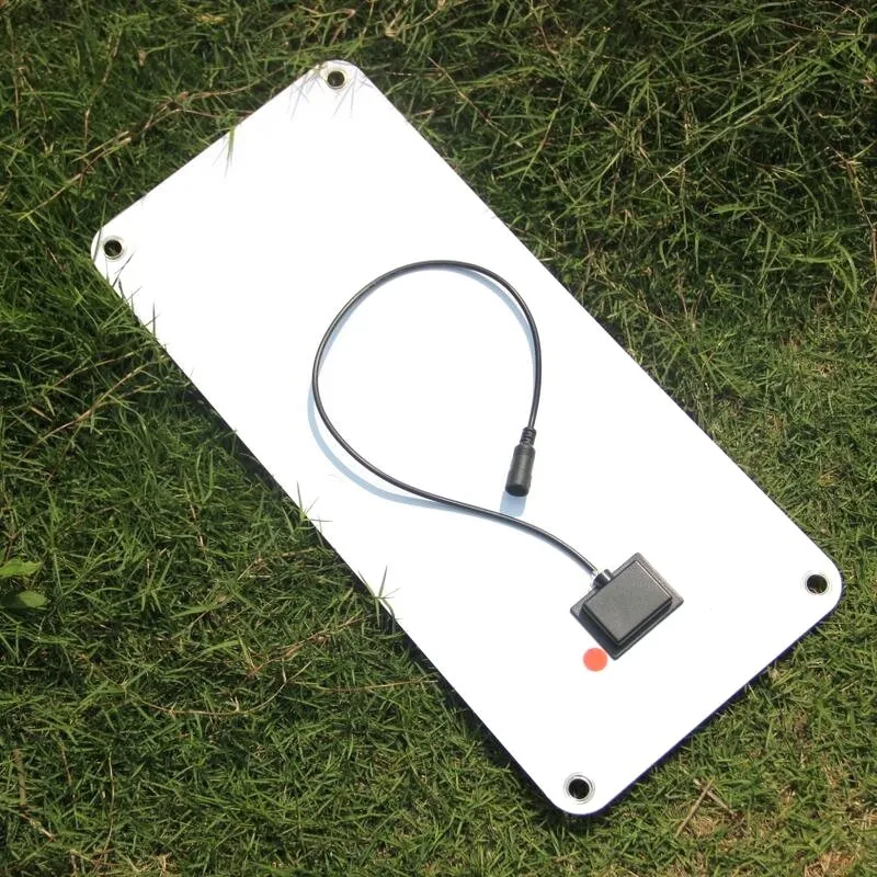 Semi-flexible 18V/5V 10.5W Portable Solar Panel Charger For 12V Car Boat Motor Battery Charger DIY Solar System cell phone