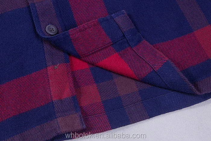 Factory hubei wholesale plaid flannel shirt latest style fashionable man check shirt