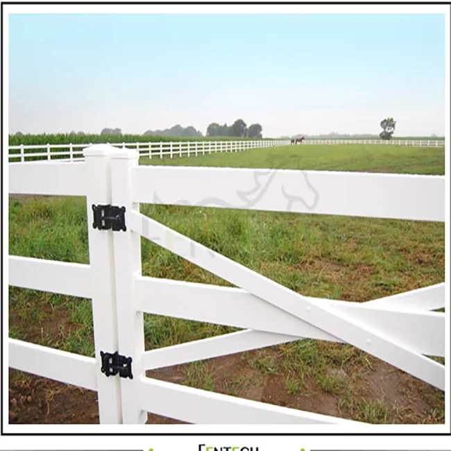 2018 Best selling high quality PVC/Vinyl Horse Fence gate