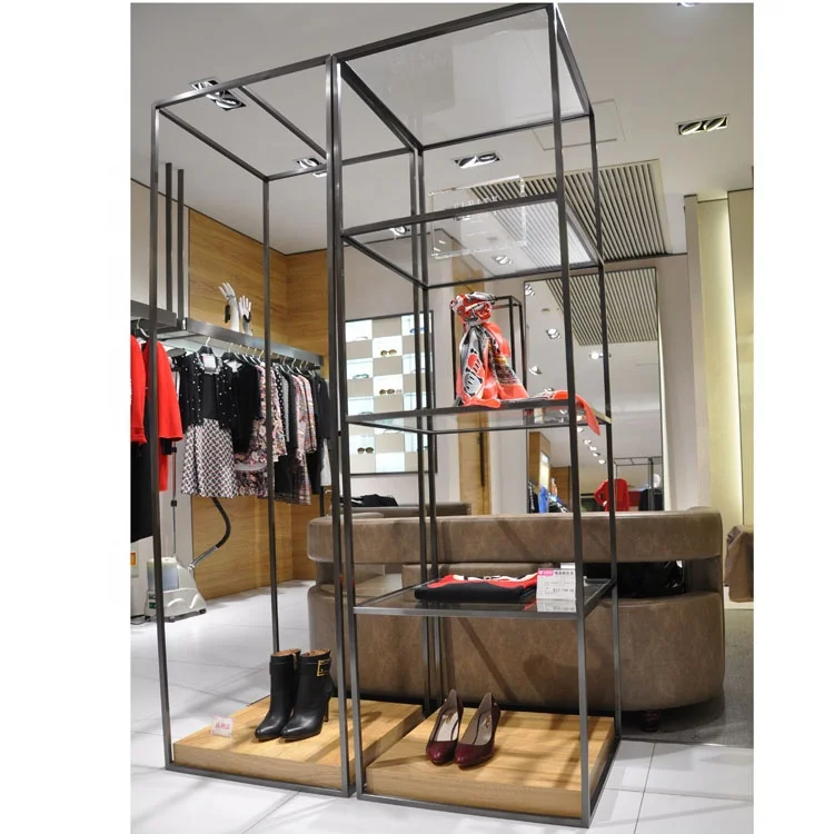Metal Garment Clothes Rack Display Stand