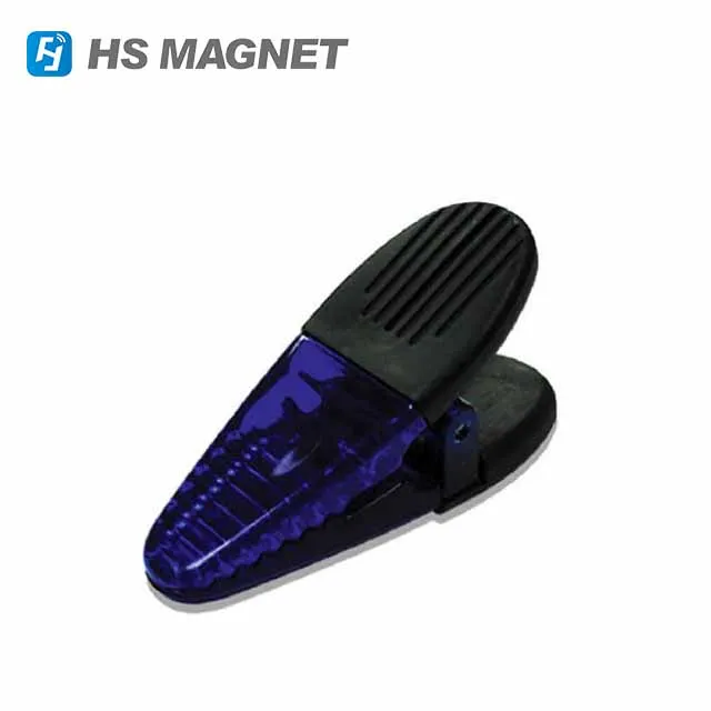 HS Magnetics 8 Assorted Transparent Color Magnetic Bag Clips Plastic Clip