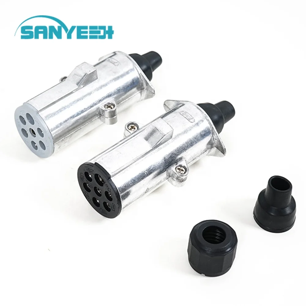 
2020 Car Side LED Lighting Connecting with 7 pin Trailer Wiring Diagram Spiral Cable with Towing Side Socket 