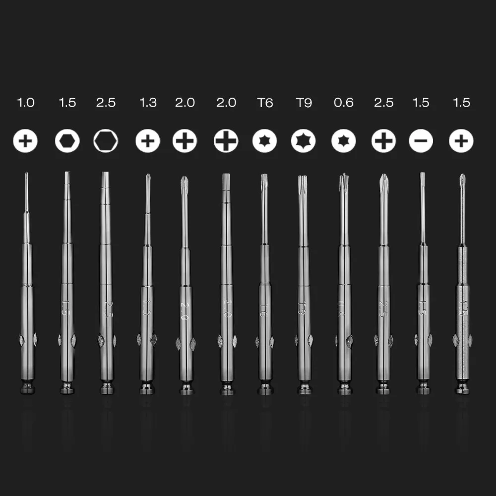 Fozen Hobby 12 in 1 Professional Portable Precision Screwdrivers Repair Tool Set for DJI Phantom , Other RC Drone