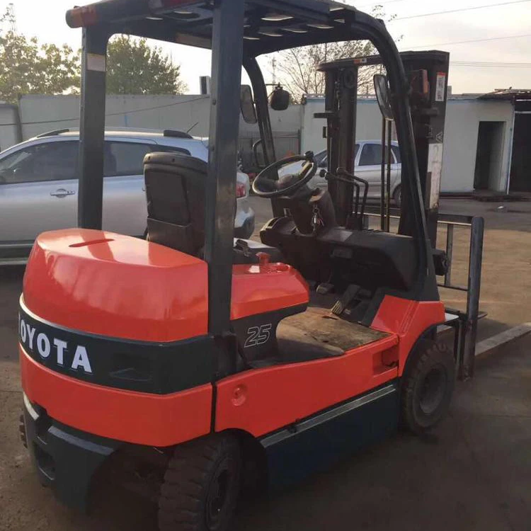 2.5 ton used Toyota battery forklift FD25, secondhand electric/Manual forklift 2.5ton with cheap price